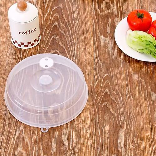 FTVOGUE Couvercle de Plaque pour -ondes, Couvercle de Protection Alimentaire en PP Réutilisable, Empêche les éclaboussures et Garde les Aliments Frais, Idéal pour une Utilisation au -ondes et au (S)