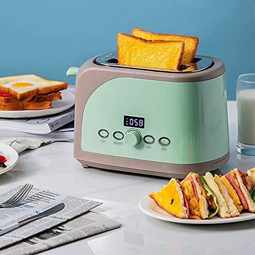 Máquina de Pão de Aço Inoxidável Torradeira Elétrica Torradeira Forno Sanduíche Grill 2 Fatias Máqui