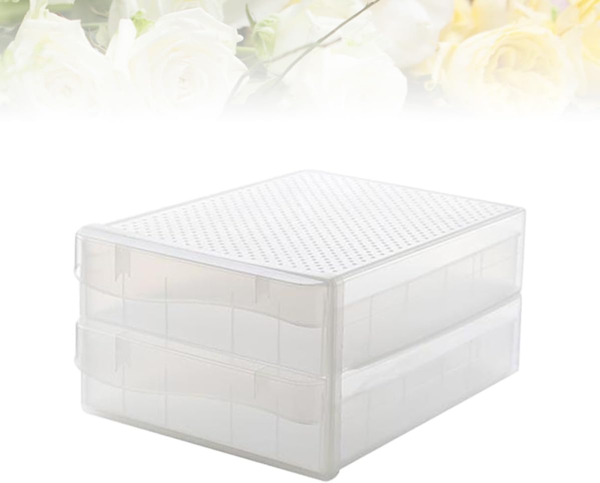 Egg Storage Box Grid 60 for Refrigerator Double Layer