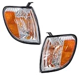 TRQ Driver & Passenger Side Corner Light Set Compatible with 2000-2004 Toyota Tundra TO2530135 TO2531135
