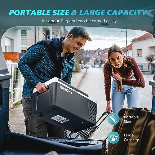 Euhomy CFC-18 12 Volt Refrigerator, 19Qt(18L) Compressor Electric Cooler, Car Fridge -4℉~68℉, Portable Refrigerator 12/24V Dc 110-240V Ac, Portable Freezer thumb #5