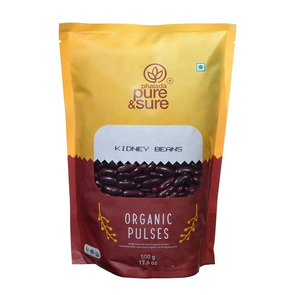 Pure & Sure Organic Red Rajma (Kidney Beans) 500gm | 100% Natural & Pure Pulses | Rich in Fiber & Protein | Gluten-Free | Unpolished & Unadulterated, No Preservatives (B00M70YXWM) Amazon Price History, Amazon Price Tracker