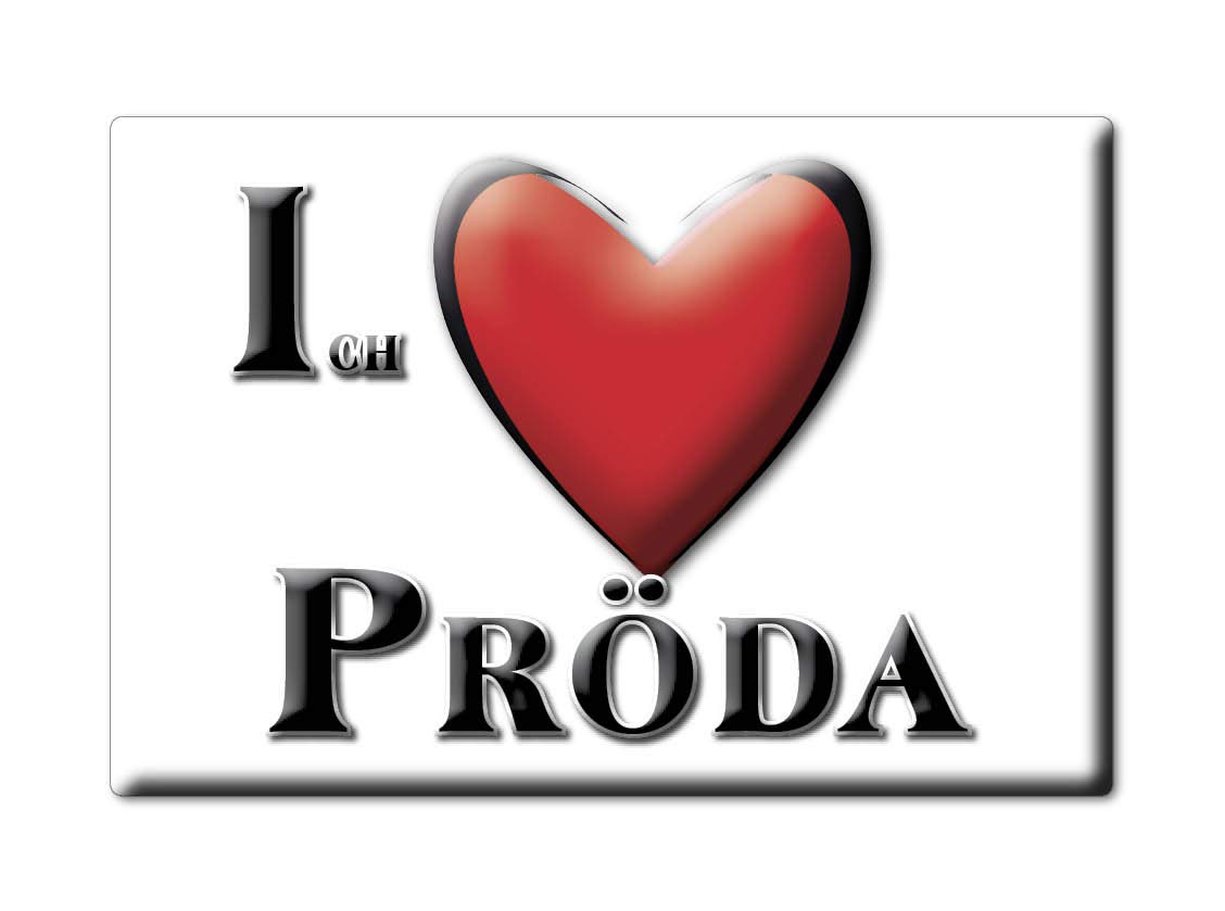 EnjoymagnetsPRÖDA (SN) Magnet Germany Souvenir I Love Gift Idea