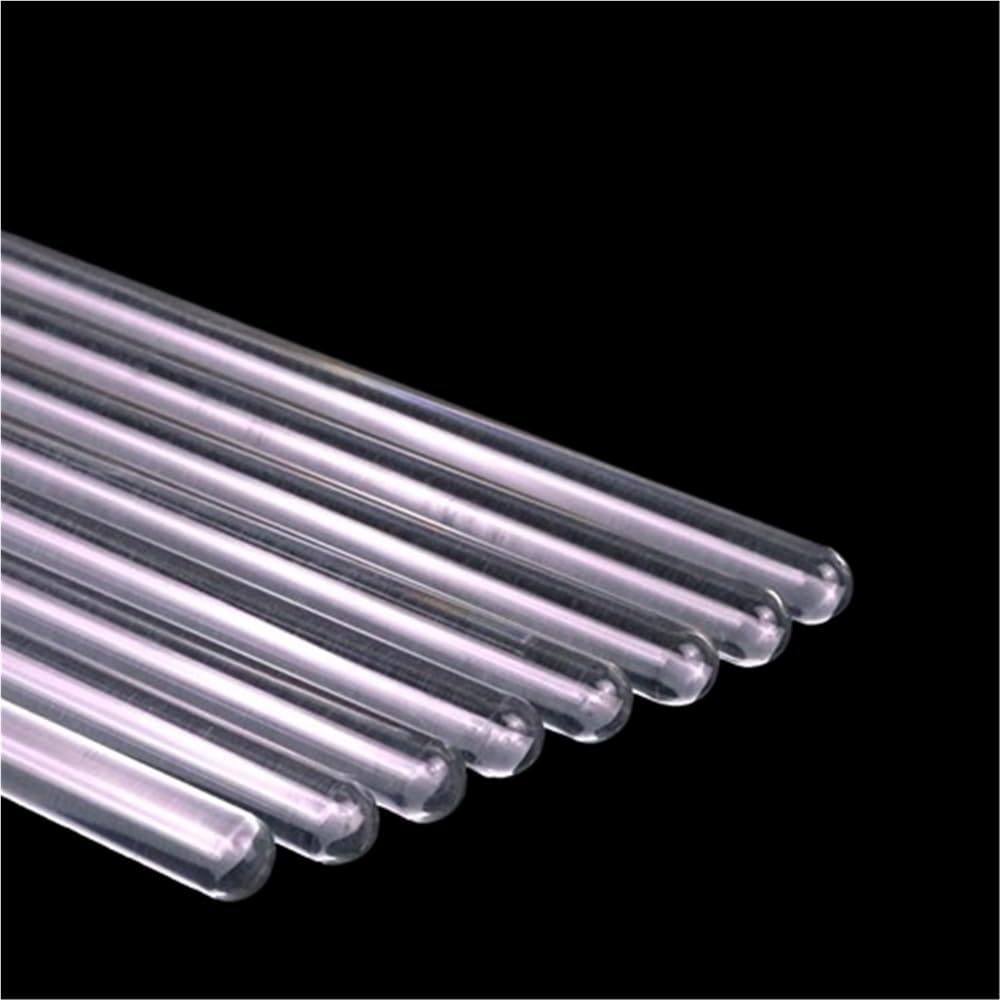 Aste di drenaggio in vetro a testa tonda da 10 pezzi 7/8/10mm Dia Lab, barra di agitazione in vetro, agitatore agitatore adatto for bicchieri da laboratorio(10x400mm)