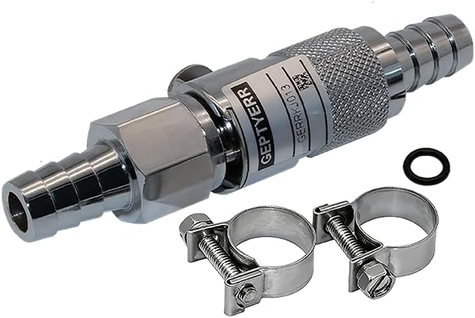 NEW GEPTYERR 3/8" Gas Tank Fuel Line Quick Release Disconnect Coupling Fits Honda VTX 1800 And 5/16" Crossover Gas Tank Fuel Line Hose Quick Disconnect Coupling Kit Fits Harley Davidson