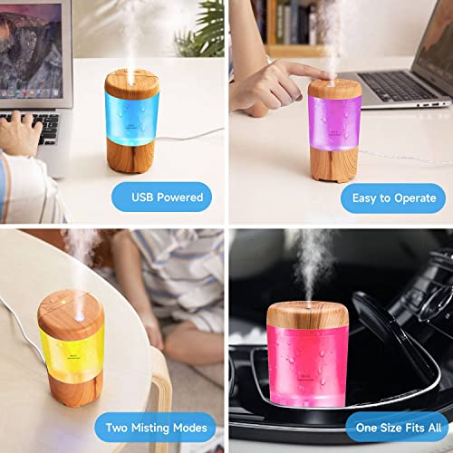 One Fire Car Diffuser Mini Humidifier,Portable Humidifiers Small Car Humidifier,7 Colors Desk Humidifier Car Essential Oil Diffuser,Mini Diffuser For Car Scent Diffuser,Usb Travel Humidifiers Diffuser #TOP4