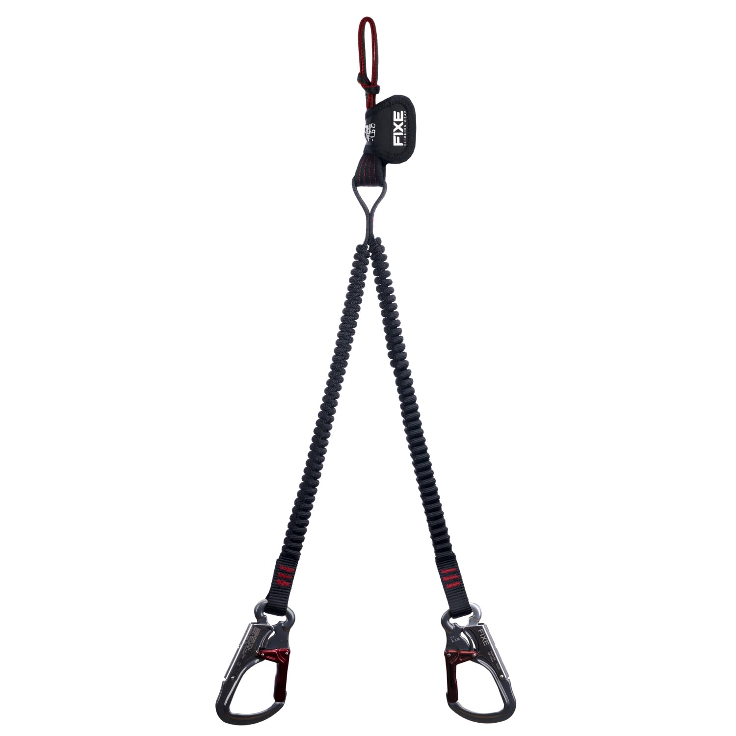 FIXE - Via Ferrata Ferratum Cinchless, sistema brevettato senza strangolare, design compatto e leggero, braccia estensibili PES, moschettoni a doppia chiusura, EN958:2024