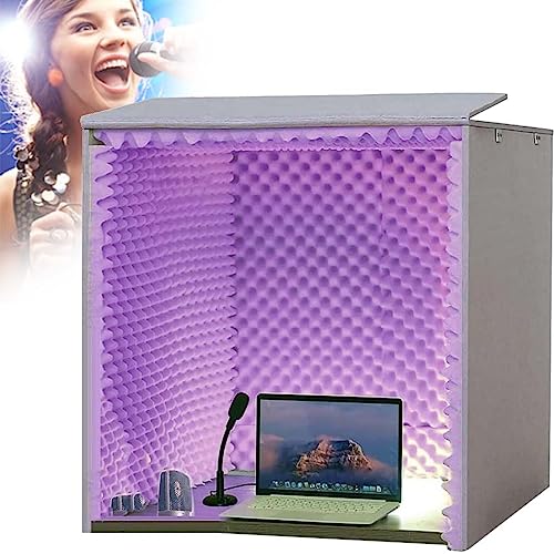 Panneaux acoustiques isolants en cabine de diffusion portable 80cm contre les bruits ambiants