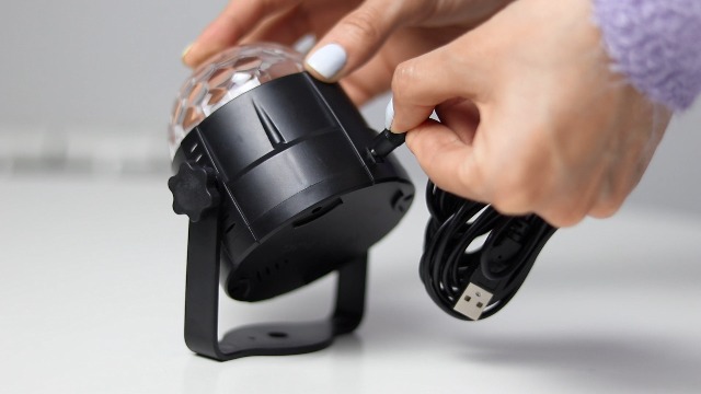 Anpro Luci Discoteca LED, USB Alimentata Palla Da Discoteca Con 4M Cavo