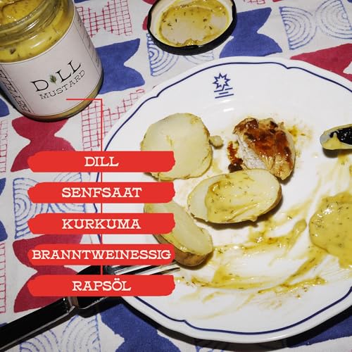 BEYELER® Dill Mustard | Gourmet Dill Senf | Geschmackvolle Dill Senf Sauce | Perfekt zu Fisch & Meeresfrüchten | Exzellente graved Lachs Sauce oder Fondue Sauce | 250 ml Glas