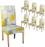 Vista 41 de CAPSCEOLL Juego de 4 fundas para sillas de comedor, color turquesa, turquesa, turquesa, turquesa, turquesa, verde azulado, fundas de asiento Parson