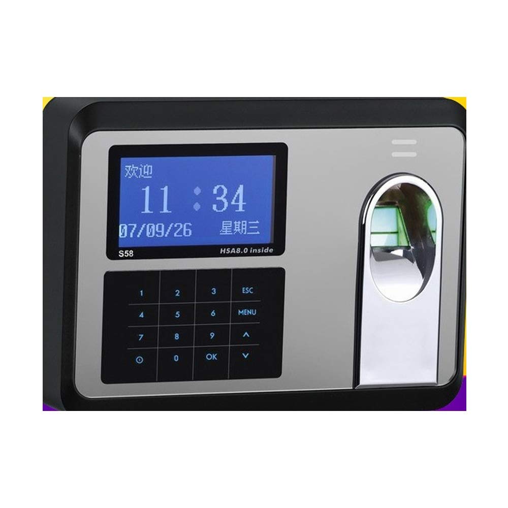 Relojes de tiempo Reloj multifuncional huellas dactilares de asistencia de red de equipo U disco de copia de seguridad de tarjetas de identificación de alimentación para empleados pequeñas empresas