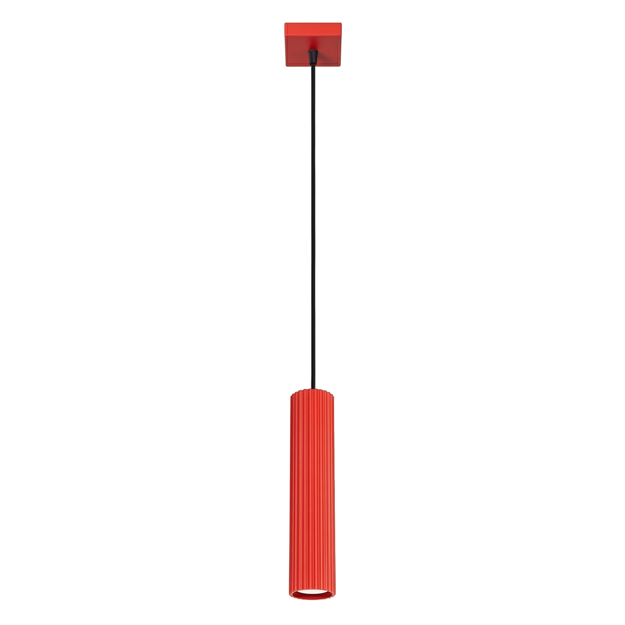 SOLLUX lighting Suspension lamp KARBON 1 red