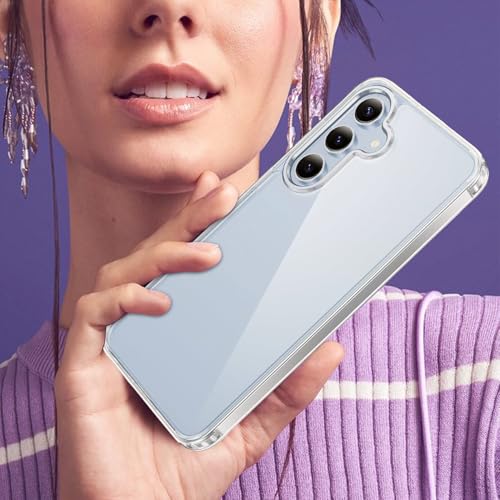 Image of KACA Clear Back Cover Case for Samsung Galaxy A16 5G |Case for Samsung Galaxy A16 5G|Shockproof Bumper TPU Protective Design - Transparent