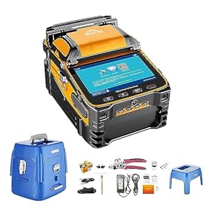 AI-9 Fusion Splicer Toolbox Kit with Auto Focus and 6 Motors for Trunk Line Construction, FTTH and Cable Splicing Projects
