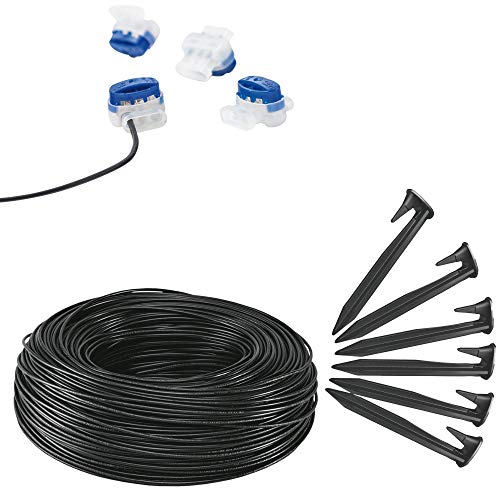 AL-KO Verlegeset (150 m Schleifendraht, 90 Nägel, 5 Kabelverbinder) für...