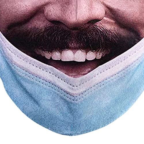 Generic Brincadeira Prank Máscara Facial Reutilizáveis Lavável Ajustável Bandanas Moda Cachecol para
