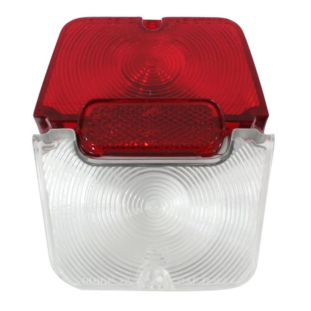 Ikriyi Tail Light Assembly Rear Left Driver Right Passenger Side Reflector Lens Set for Chevy for Chevy II 1962-1964