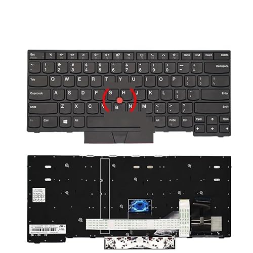 RU VAobNCgL[{[h (Thinkpad E480 E490 T480S L480 T490 T495 L380 L390AYoga L490 P43s E485 E495 m[gp\Rp)(US Black S2 2018)