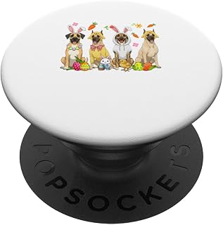 Group Great Danes Cosplay Easter Bunny Hunting Eggs Owner PopSockets Adhesive PopGrip