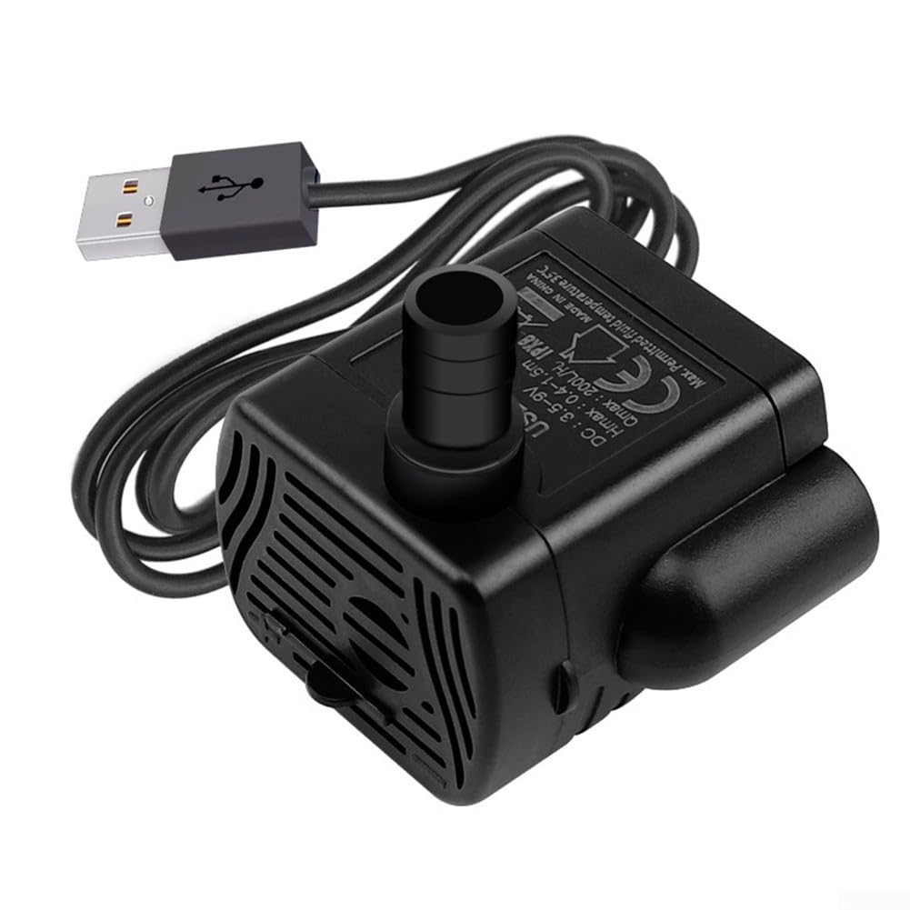 Oniissy Mini bomba de agua sumergible sin escobillas de 3 W 200 L/H para tanque de fuente de acuario, bomba de agua pequeña, bomba de agua para acuario, pecera, fuente de estanque