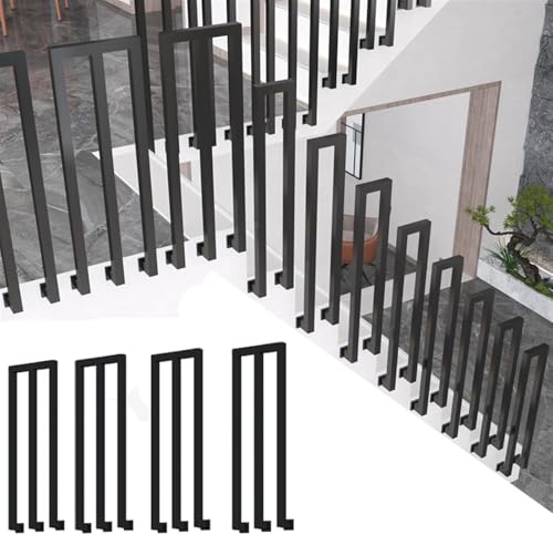 Garde-corps en fer forgé noir de 55cm pour moderniser vos balcons - 2