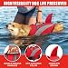 Oslueidy Rettungsweste für Hunde und Haie, hoher Auftrieb, Schwimmweste, Sicherheitsweste für Haustiere, Schwimmboot (Rot, M)