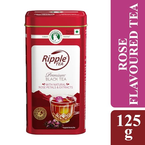 Image of Ripple Premium Black Tea with Natural Rose Petals and Extracts - 125gm