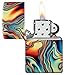 Zippo Colorful Swirl Design Glow in The Dark 540 Color Pocket Lighter