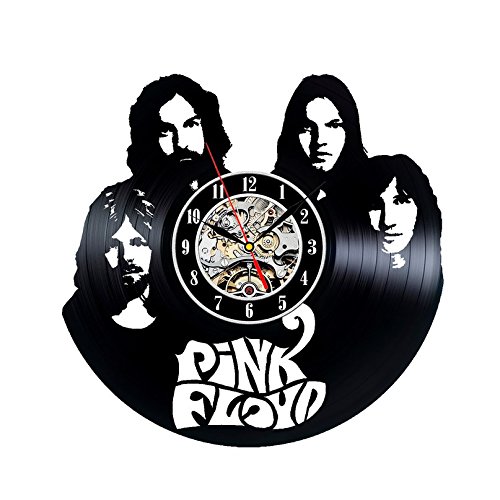 Gullei.com Vinyl Record Wall Clock for Pink Floyd Fans