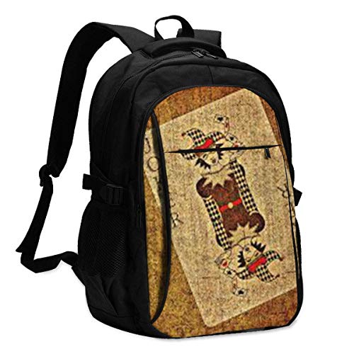 Asfg Resistente a Las Manchas Joker Multifunctional Personalized Customized USB Backpack