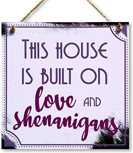 CARISPIBET Bathroom Rules Home signs bathroom signs home hanging decorations wall art decorative plaque funny signs 12" x 8"