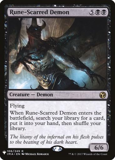 Rune-Scarred Demon MTG