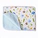 Baby Reusable Diaper Changing Pad for Home and Travel,Portable Waterproof Urine Mat Packing of 1 L (27.56 x 39.37 Inch), Monkey & Elephant)