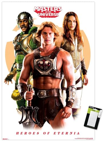 Trends International Masters of the Universe (2026) - Heroes of Eternia Wall Poster, 22.4L x 14.7W, Premium Poster & Mount Bundle