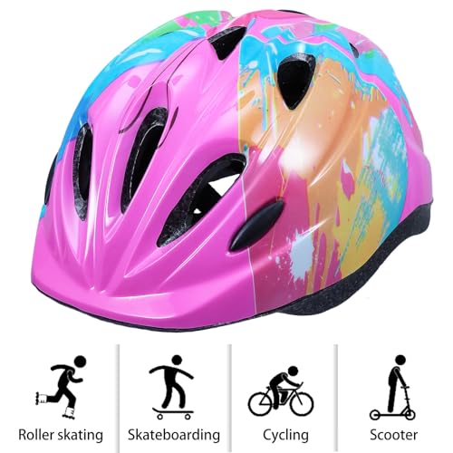 Casco de ciclismo cómodo y transpirable rosa con espuma protectora 3