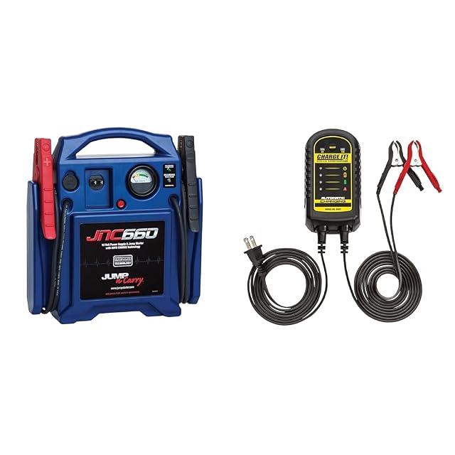 Clore Automotive Jump-N-Carry JNC660 1700 Peak Amp 12 Volt Jump Starter Blue Charge IT 4502 6 12 Volt