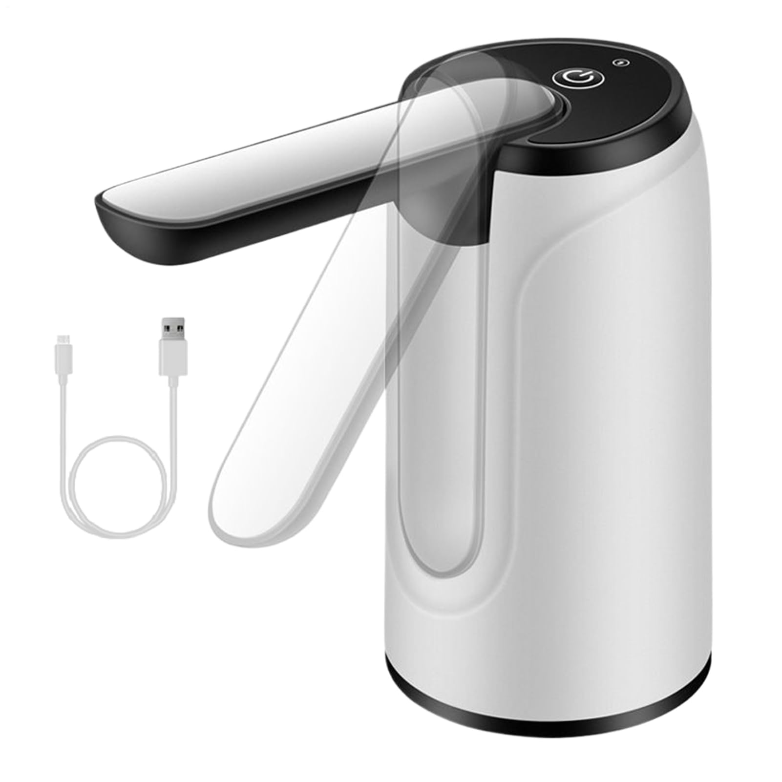 Water Bottle Pump - Portable Electric Drinking Water Pump | Foldable univrsal Water Bottle Pump | Portable Electric Water Dispenser | Folding Quiet Drinking Device, Hot &amp; Cold, Household Supplies For