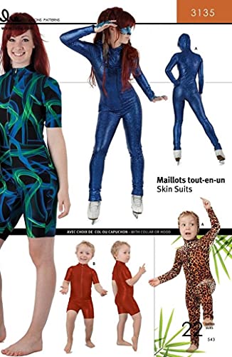 Jalie Skinsuits Wetsuit Swimwear Women Girls Sewing Pattern #3135