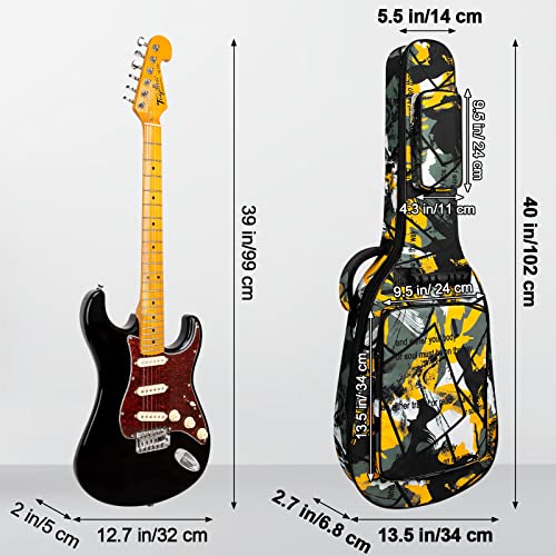 Sac de voyage jaune pour guitare, jaune, E-GUITARBAG-2 - Les Beatles, Paul McCartney, John Lennon, RIngo Starr, George Harrison Sac de voyage jaune pour guitare, jaune, E-GUITARBAG-2 – Image 5