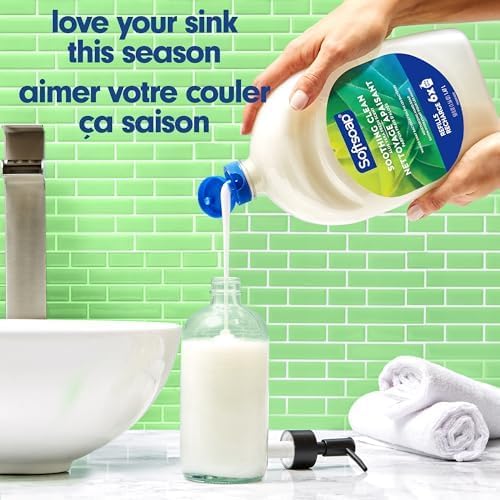 Softsoap Antibacterial Liquid Hand Soap Refill - Clean Aloe Vera 1.47 Liters - Moisturizing Hand Wash, Savon a Main, Dermatologically Tested, for Soft Smooth Skin — view 2