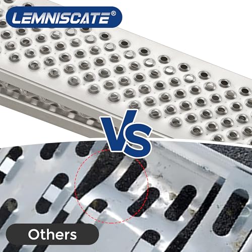 LEMNISCATE Loading Ramps, Portable Aluminum Ramps, 1500lbs Capacity per Pair, Truck Ramp for Lawn Mower, Motorcycles, Trailers, Dirt Bikes, Carts, 63''L x 8.5''W - Thumbnail 5