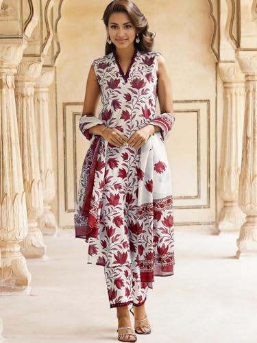 Image of SHIENZY Cotton Blend Kurta Set for Women