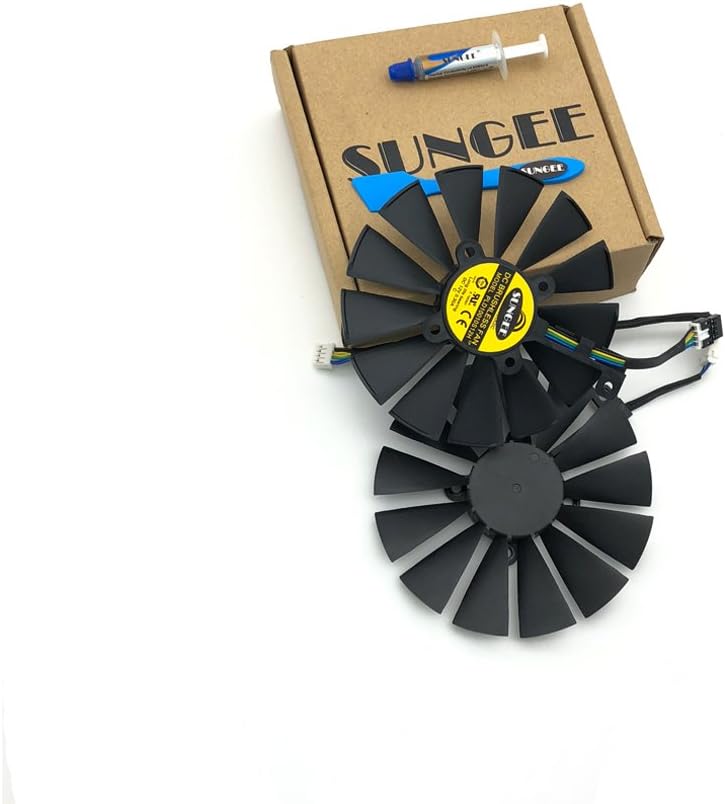 PLD10010S12H 95mm 12V 0.30AMP Graphics Card Cooling Fan For ASUS ROG STRIX GTX 1050 1050Ti RX470 RX570 RX580 POSEIDON GTX 1080Ti P11G GAMING CERBERUS-GTX 1070Ti Video Card fans, with Thermal Paste