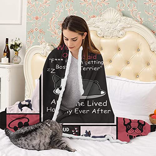 Bedmust Bulldog Sherpa Throw Blanket Paw Fleece Blanket For Dogs Super Soft Fluffy Warm Cozy Plush Fuzzy For Couch Sofa Living Room Bed-All Season (50X60 Inches) #TOP1
