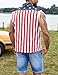 Yuanbang American Mens Vest,Flag Cape,USA Sunglasses,Patriotic Socks,4 Pcs for 4th of July Labor Day(flag,X-Large)