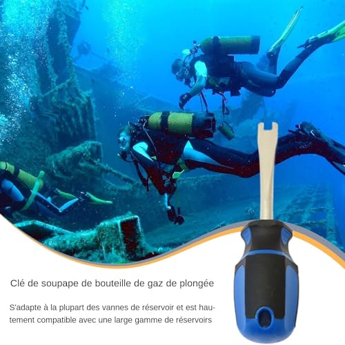 Válvulas de tanque de cilindro de buceo portátiles herramienta de rueda de mano 2