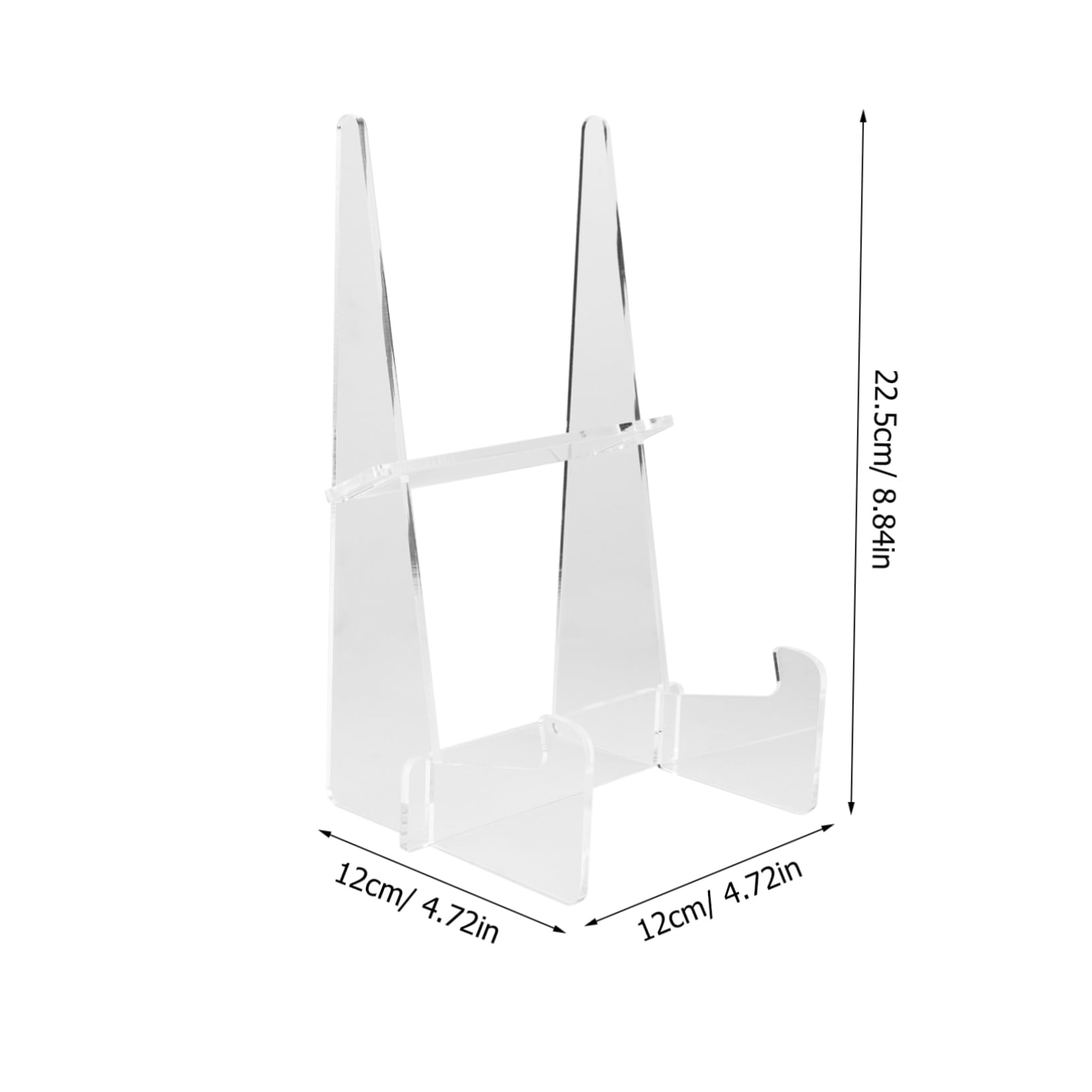 Mikinona Multi-Function Acrylic Recipe Holder Book Stand Desk Organizer Stylish Practical for Office