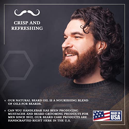 Can You Handlebar Beard Oil For Men, Natural Beard Care Conditioner Moisturizer Softener Grooming Product, Citrus Bergamot And Lavender Scent, 1Oz Dropper Bottle #TOP3