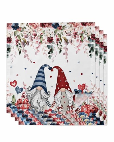 Servilletas de Tela Pack de 4 20x20 Pulgadas Azul Rosa miniatura 1